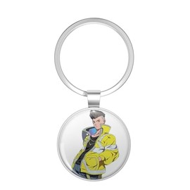 BKR Graphics cyberpunk edgerunners Metal Double Sided Key Chain Keychain