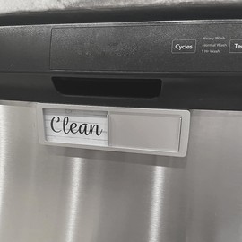 Clean Dirty Dishwasher Magnet, Dishwasher Clean Dirty Sign, Magnetic Dishwasher Sign Large Text Clean or Dirty Magnetic Indicator for Dishwasher Kitchen Organization