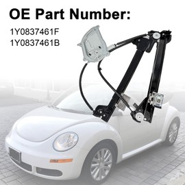 Sowyre 1Y0837461F Front Left Driver Side Power Window Regulator Compatible with Volkswagen Beetle Convertible 2003-2010 1Y0837461B