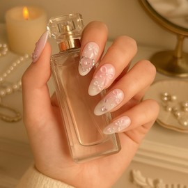 24Pcs Press on Nails with Unique Designs, 24 Sizes for Perfect Fit, ABS Material, Easy 15-Second Application, 3D Elegant Patterns for Various Occasions