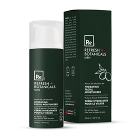 Refresh Botanicals Refresh Botanicals Men Hydrating Facial Moisturizer for All Skin Types | With Marula oil and Rooibos Tea | Formula for Nourishment and Deep Hydration | Best for dry, sensitive & mature skin | 1.69 Oz