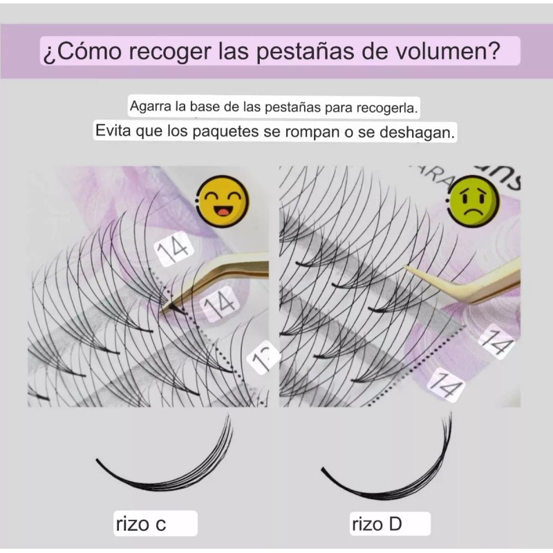 Nagaraku Extensión De Pestañas Prearmados Volumen 5d
