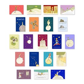 LITTLE PRINCE postcard set of 20 postcards. Children's book illustrations by Antoine de Saint-ExupÃ©ry post card pack. Made in USA.