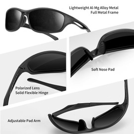 FIMOSON Sunglasses for Men Women Anti Glare Polarized HD UV400 Protection Sunglasses For Driving 3 Packs