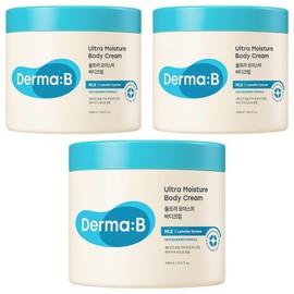 Dermavi Ultra Moisture Body Cream Mild Vanilla Powder Fragrance, 430ml, 3 Pieces / 더마비 울트라 모이스처 바디크림 순한 바닐라 파우더향, 430ml, 3개