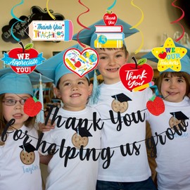 Black Thank You for Helping Us Grow Banner, Teacher Appreciation Party Decorations, Teacher Appreciation Week Banner Thank You Teachers Banner for Teachers Day School Office Classroom Party Decorations