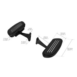 TCMT Compatible with Passenger Floorboards Streamline Footboards Mount Bracket Kits Fit for Touring CVO Road Glide Road King Street Glide Electra Glide Ultra Classic Ultra Limited 1993-2025