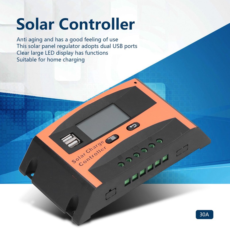 Solar Charge Controller 12V/24V Auto PWM Waterproof Charge Protection Controller