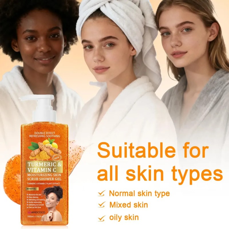 Gel De Ducha Con Vitamina C Exfoliante 2 Pzas