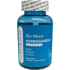 Ashwagandha Gummies & Vitamin D3 Gummies Organic Ashwagandha Supplement for Improve Sleep, Stress Relief & Mood Calm for Men & Women 60 Count (Non-GMO, Gelatin Free & Gluten Free)