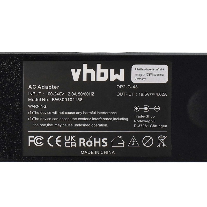 vhbw 1x Netzteil kompatibel mit Dell Vostro 3750, 3560, 3450,