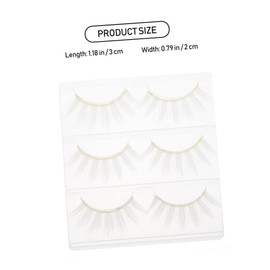 Beavorty 6pcs White False Eyelashes Cosplay Makeup Kit for Parties Lightweight and Comfortable Fake Lashes for Daily Use Enhance Your Eyes Long and Dense Lashes