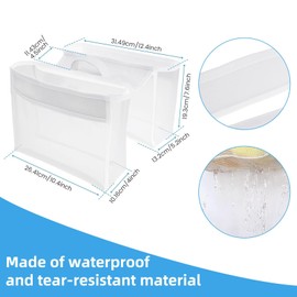 Bath Toy Storage, 2 Compartments Bath Toy Mesh Bag, Bath Toy Hanging Organiser Bag, Bath Toy Mesh for Storage and Sorting of Toys