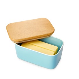 Sweese Large Butter Dish with Lid for Countertop, Airtight Butter Keeper Holds Up to 2 Sticks of Butter, Porcelain Butter Container for Kitchen Decor and Accessories for Kitchen Gift, Turquoise