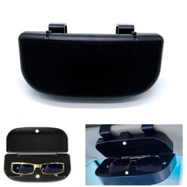 Car Sun Visor Glasses Case Holder Sunglasses Box Card Receipt Magnetic Clips USA