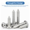 HAISHANG Pack of 50 Self-Tapping Screws M4 x 18 mm,