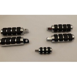 V-Factor Anti-Vibe ISO Footrests Foot Peg Set & Mounts For All Harley Models Dyna Wide Glide Sportster Softail With Shift Peg