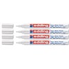 Edding 751 Paint Marker M Tip (Pack of 4, White)