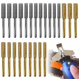 Pack of 24 Diamond Chainsaw Sharpeners, 3 Different Sizes 4/4.8/5.5 mm Chainsaw Sharpener Chainsaw Sharpener Chain Grinder Sharpening Stone for Chainsaws for Sharpening and Grinding