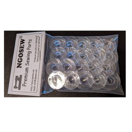 NGOSEW Plastic Bobbins for Singerr Heavy Duty 44S 4411, 4423, 4452, 5511, 5523, 5532