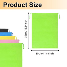 5Pcs Travel Drawstring Shoe Bags,Portable Travel Non-Woven Shoe Packing Organizers Tote Bags Drawstring,Multifunctional Shoe Bag Storage Bags for Men and Women Travel Accessories(5colors）