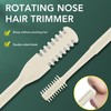 24 Pcs 360 Degree Rotating Nose Hair Trimmer Double Head