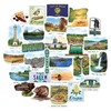 Navy Peony Breathtaking Oregon Travel Stickers (28pcs) - Portland, Nature,