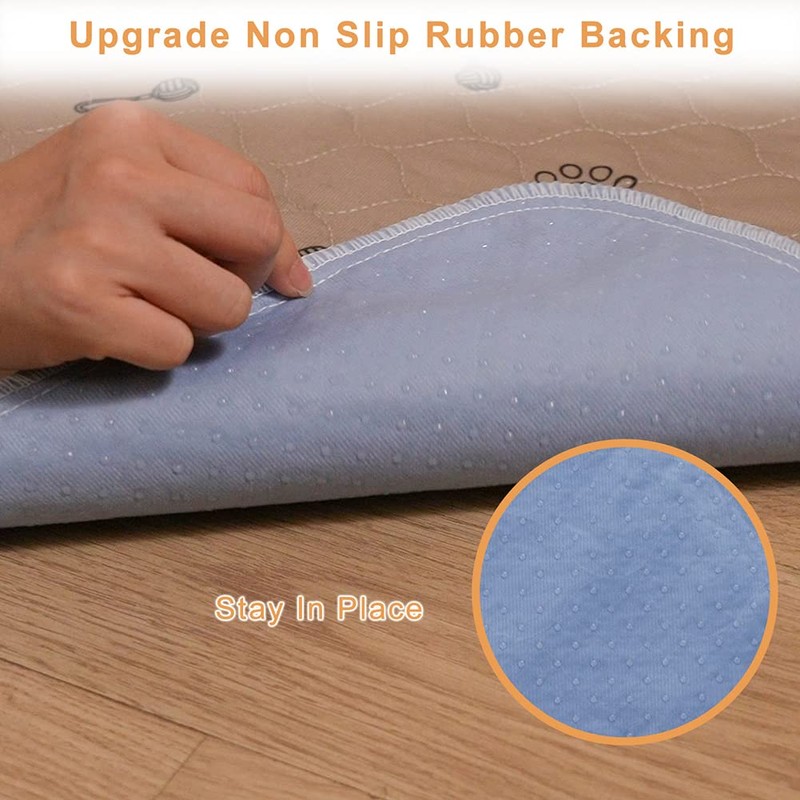 Peepeego 2Pack 36x36 Dog Pads Washable and Free Dog Comb,