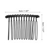 VOCOSTE 4 Pcs No Slip Hair Side Combs Accessories, Metal,