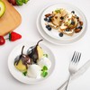 Cabaubl White Dessert Plates Ceramic,Set of 6 Small Dinner Plates,6