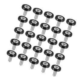 PARSLUCK Car Bumper Fender Washer Bolt M6x20mm Engine Bay Dress Up Kit Stainless Steel Black (Set of 25) Stable