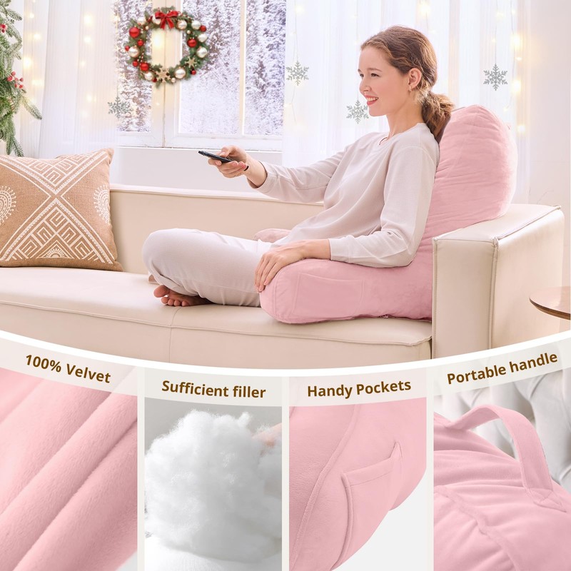 Sasttie Reading Pillow for Bed - 23 Inch, Back Pillow