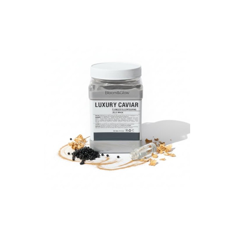 Bloom&Glow- Mascarilla profesional de gelatina de Caviar/Luxury Caviar. 650 gramos