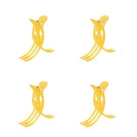 4Pcs Vegetable Tongs Anti-Scalding Spicy Hot Pot Food Tongs Vegetable Plastic Clips Salad Tongs Plastic Food Tongs for Hot Pot Restaurant or Home Portioning Vegetables (Yellow)