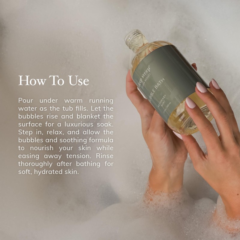 Deep Steep Bubble Bath, Grapefruit Bergamot, 10 oz – Soothing