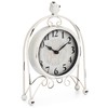 Westclox Vintage Style Analog QA Metal Bird Table Clock -