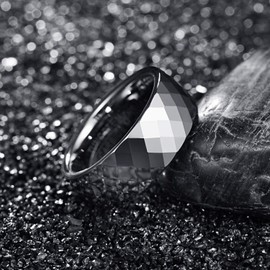 083BASE Women's / Men's Silver 2 mm Wide Dome Shape and Comfort Fit Design Stone Unisex Tungsten Rings for, Tungsten