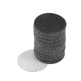 TOP-VIGOR 50Pcs 50mm Wet and Dry Sanding Discs, 60 Grit 2 Inch Hook and Loop Sandpaper Electrostatic Sand Planting Silicon Carbide Sanding Discs