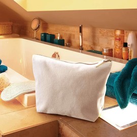 Westford Mill Canvas Accessory Bag (UK Size: L) (Natural)