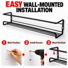 Wall-Mounted Spice Rack for Kitchen Storage – 2-Piece Metal Organizer