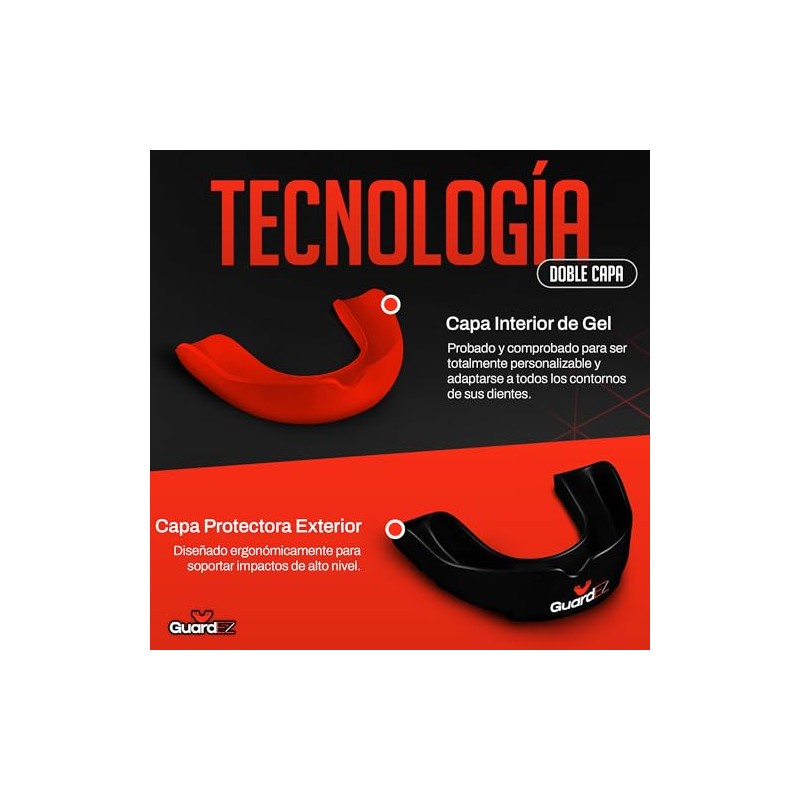Gen?rico Mouth Guard Blanco Bucal Protector Deportes