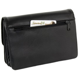 Ledershop24 Branco business men's handbag jointed man's Pocket bag black leather