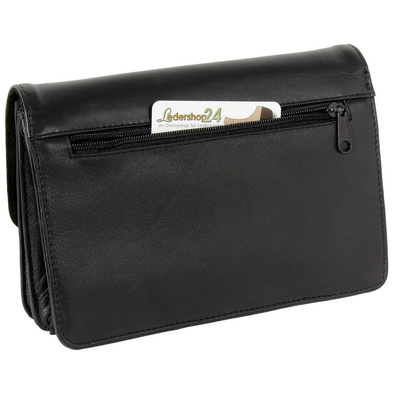 Ledershop24 Branco business men's handbag jointed man's Pocket bag black