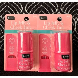 BPURE 2pk BPURE LIP JELLY & CHEEK TINT PEONY RED SHEER BUILDABLE COLOR HYALURONIC ACID