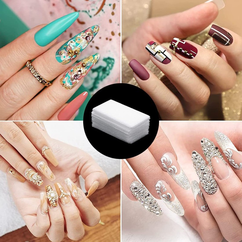 60 Pieces Fibrenails for Nail Extension Nail Extension Silk Fibreglass