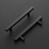 Ravinte 25 Pack Matte Black Cabinet Pulls 5 inch Black