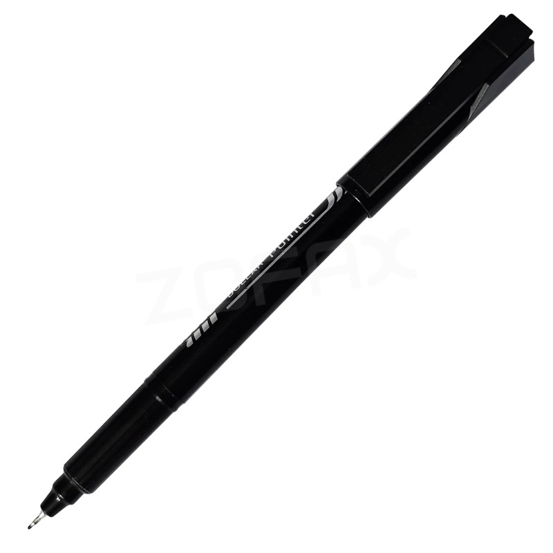 SAINO Fineliner Pens, Fine Point 0.3mm, BLACK, Pack of 10,