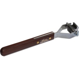 Mars Coat King Mini Dematting Undercoat Grooming Rake Stripper Tool and Detailing Body Work for Dogs and Cats, Stainless Steel with Wooden Handle, Made in Germany, 14-Blade Extra Fine