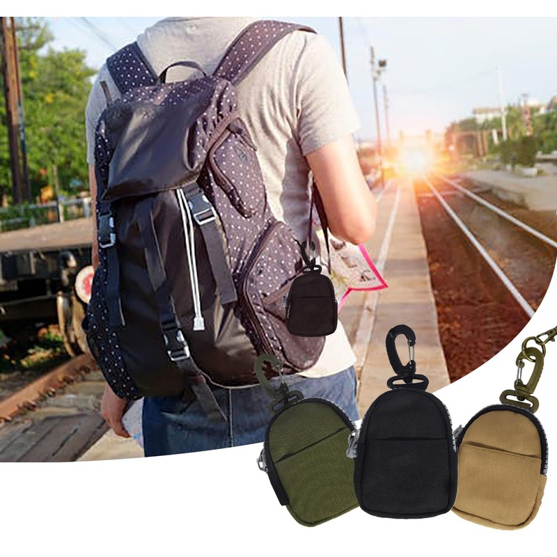 Zip Coin Purse, Green, Casual