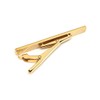 Pack of 2 Men's Tie Clip Gold Silver with Gift